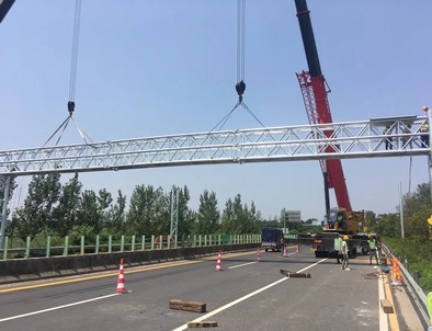 那曲那曲门架标牌施工现场